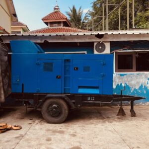 Genset dengan trailer